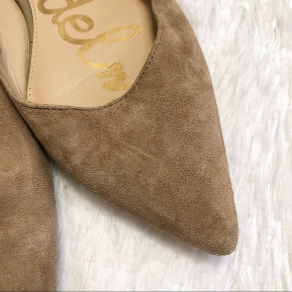 Sam Edelman Suede Rae Pointed Flats Sz 8.5 - Picture 4 of 12